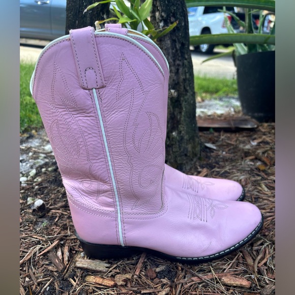 Pink leather Masterson Boot company boots - Picture 3 of 8